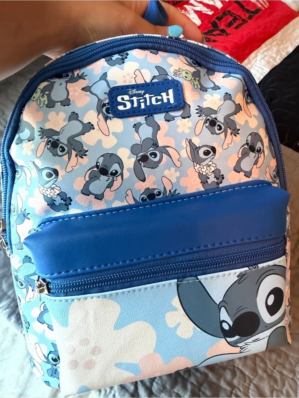 NWT Disney Stitch Blue Mini Backpack
